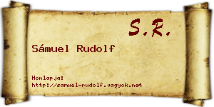 Sámuel Rudolf névjegykártya